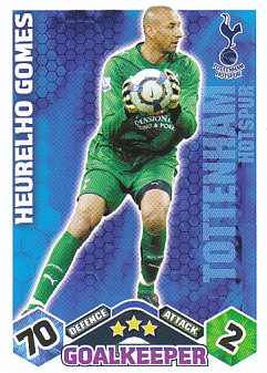Heurelho Gomes Tottenham Hotspur 2009/10 Topps Match Attax #290
